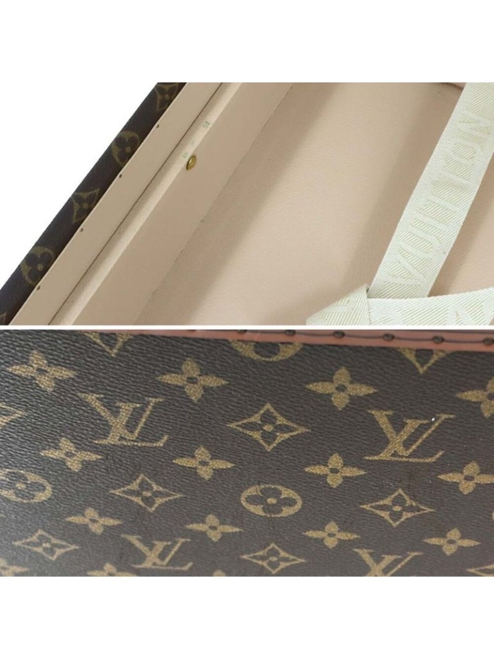 Louis Vuitton Monogram Alzer 65 Trunk Case Bag Brown - Picture 8 of 10